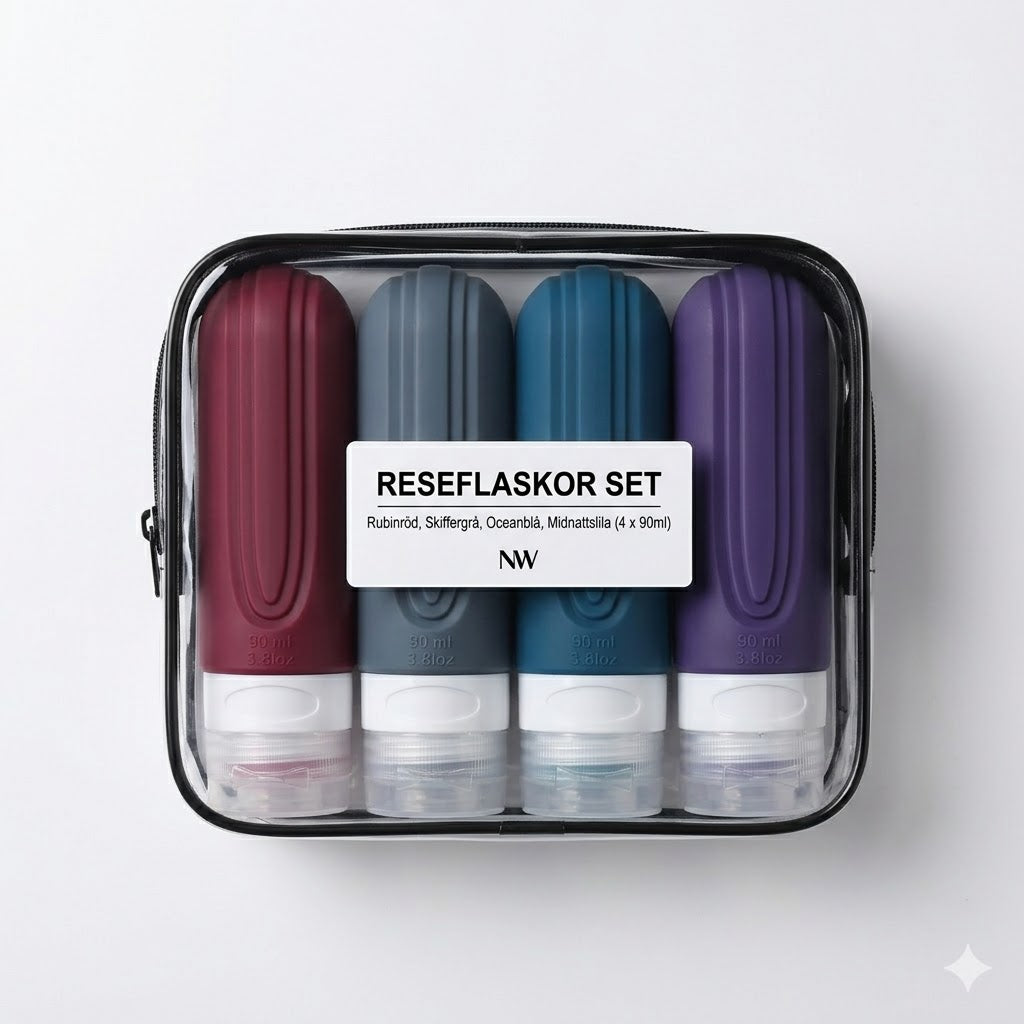 CloudKit™ Reseflaskor 4-pack – 100% Läckagesäkra | 90ml